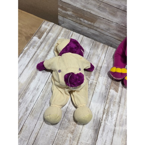 2- TLC Vintage Barney the Dinosaur Plush Set Classic and Bedtime Pajamas READ - Picture 6 of 15